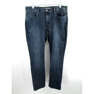 Levi's Mid Rise Skinny Jeans Womens 33x32 Blue Embroidered Floral Stretch Denim